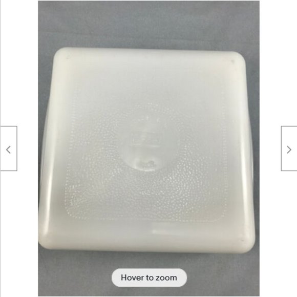 Glasbake Square Cake Pan Avocado Primrose Dream Vintage Jeannette Glass 8" - Picture 7 of 10